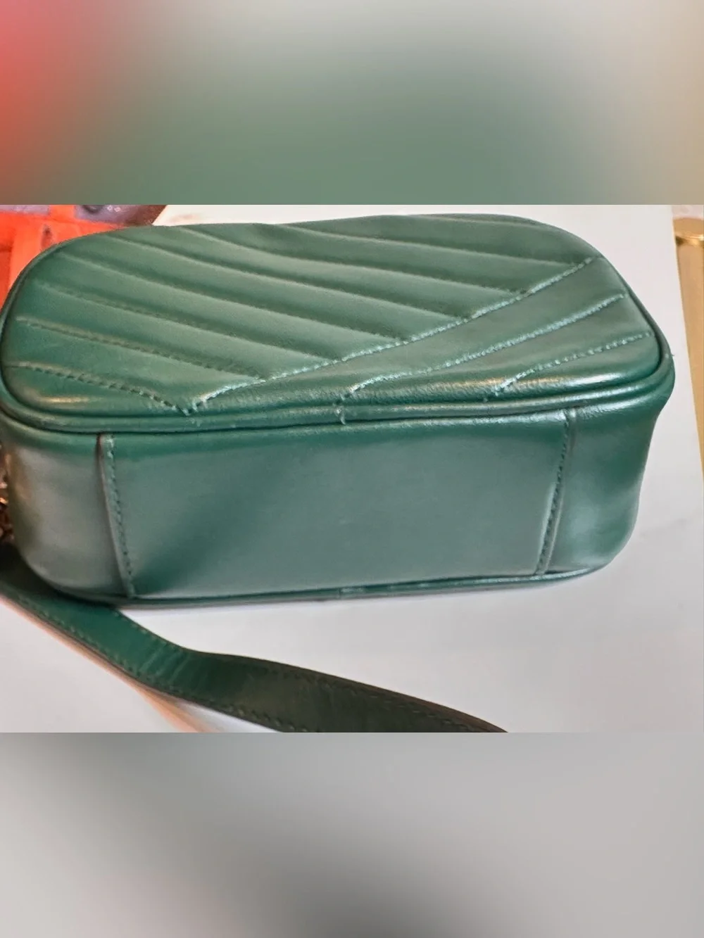 Tory Burch Green Camera Bag